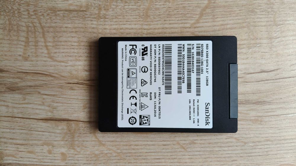 Dysk SSD 2,5 SATA III 128GB