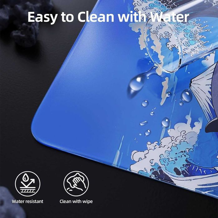 ‼️Attack Shark CM05 Wave Shark (450х400х5мм) стеклопад для мышки‼️