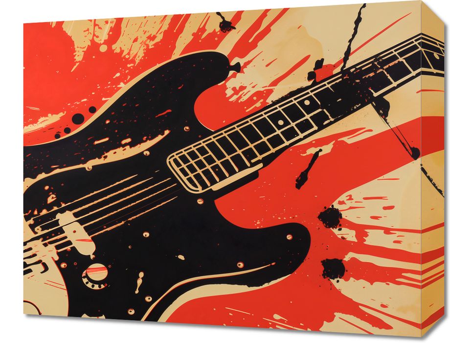 Obraz 50x40cm Gitara Elektryczna