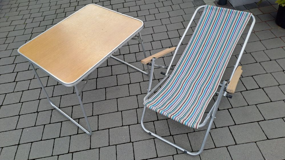 Stolik plażowy rozkładany aluminiowy