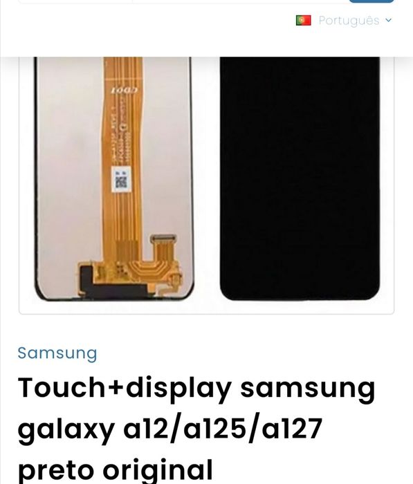 Ecrã/tela + digitalizador Samsung A12
