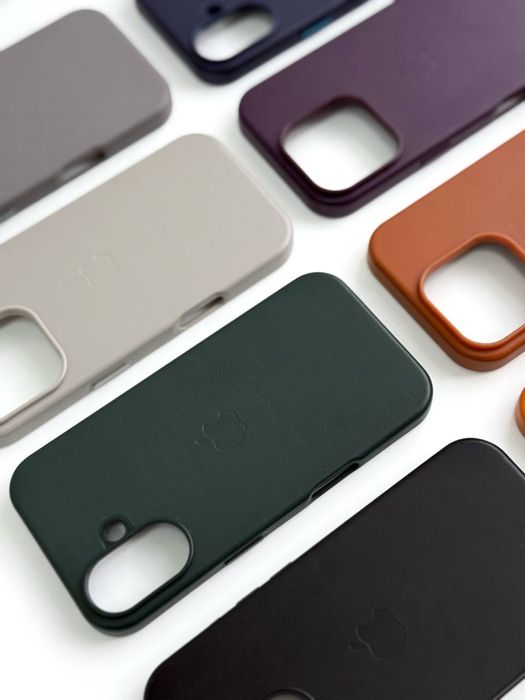 Шкіряний чохол з Magsafe для iPhone 16 , 16 pro, 16 pro max