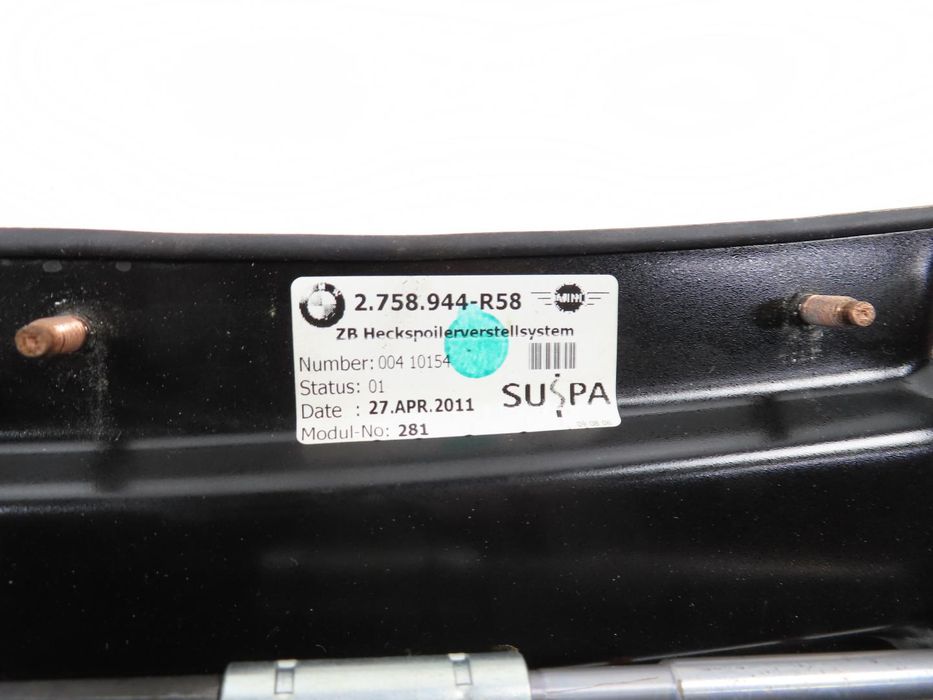 Spoiler / Aileron Mini Mini Coupe Ref: 51627400288/48552967