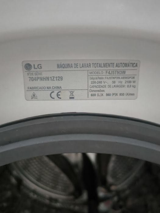 Máquina lavar roupa LG 8 KG