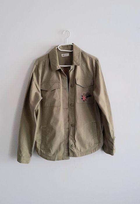 OKAZJA jesienna katana jeansowa kurtka bluza koszula hafty 164cm s 36 xs 34 13l jesień zima