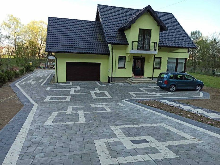 Укладання бруківки.Бруківка