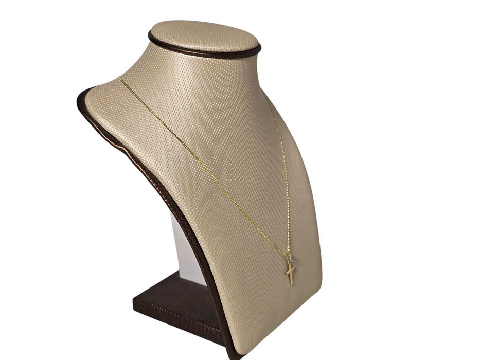 Cudny Złoty Łańcuszek Z Małym Krzyżykiem 1,66 G 585 R.46