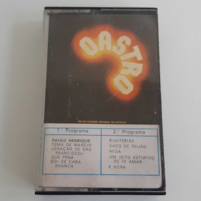 Cassete Áudio Original B.S.O. Telenovela O Astro - Tema de Márcio - Paulo Henrique