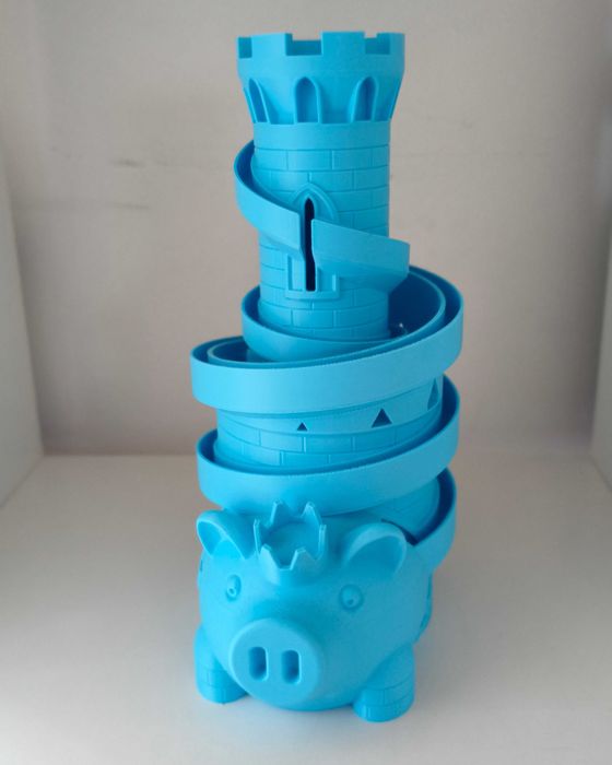 Porco Mealheiro com pista de moedas