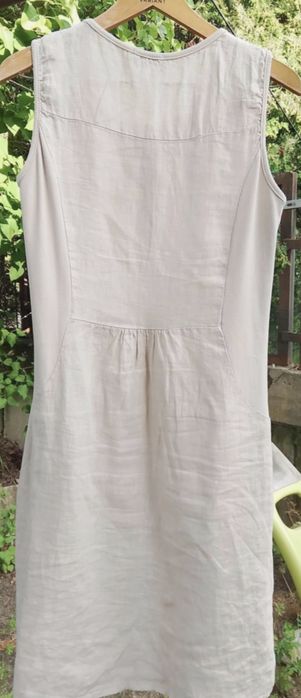 Włoska lniana sukienka letnia