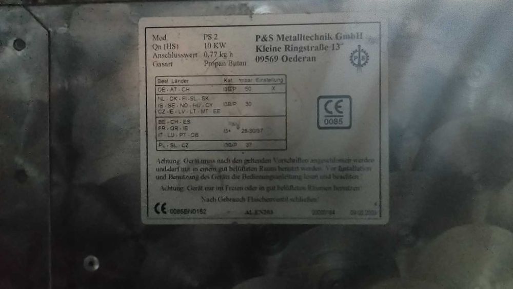 Kuchenka gazowa duża