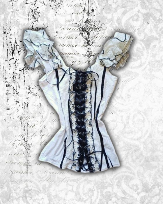 Vintage Opium y2k Model off Duty Indie sleaze Clothes Set