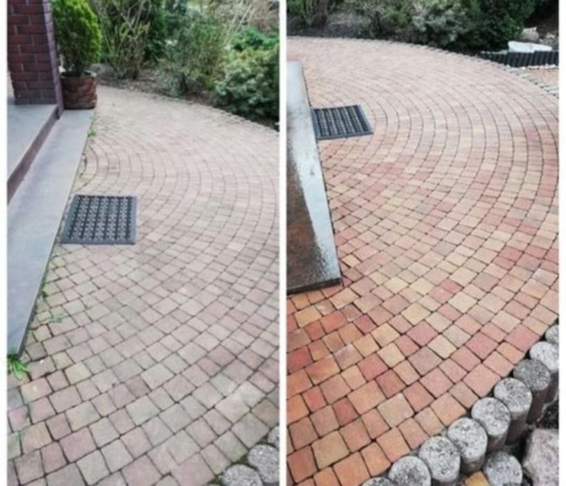 Mycie kostki, elewacji, dachów, płotów