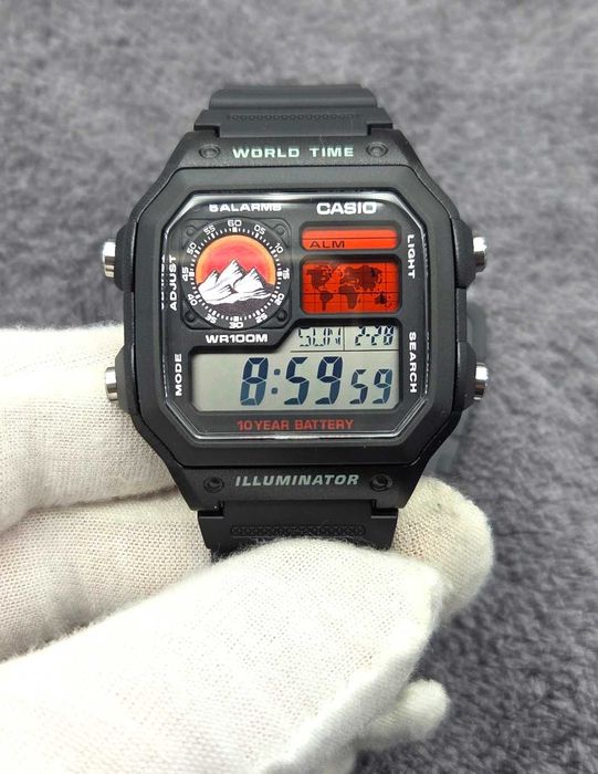 Casio Royale MOUNTAINS AE-1200WH-1A – Fabrycznie Nowy Unikat