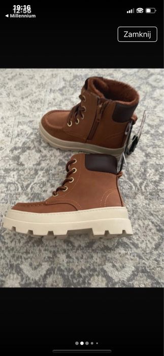 Buty na zimowe rozmiar 27, 28. I 31 nowe z h&m trapery trzewiki