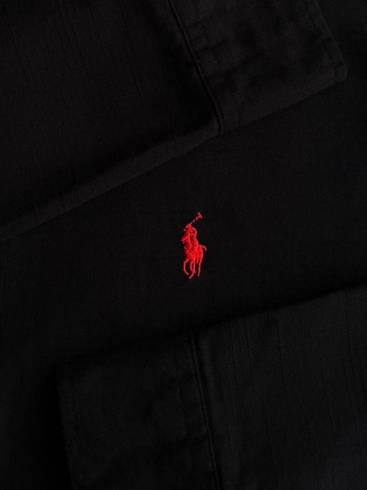Ralph Lauren Black Cotton Co-ord Set (Shirt & Trousers)
