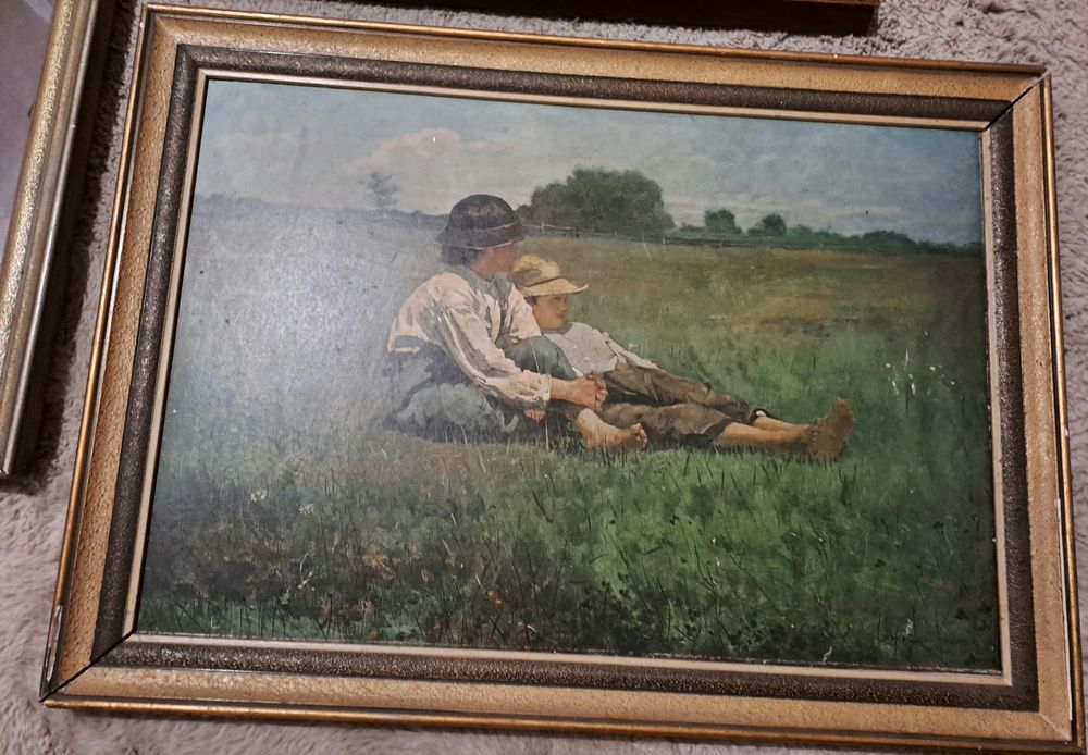 Stare obrazy reprodukcje zestaw 3 sztuk
