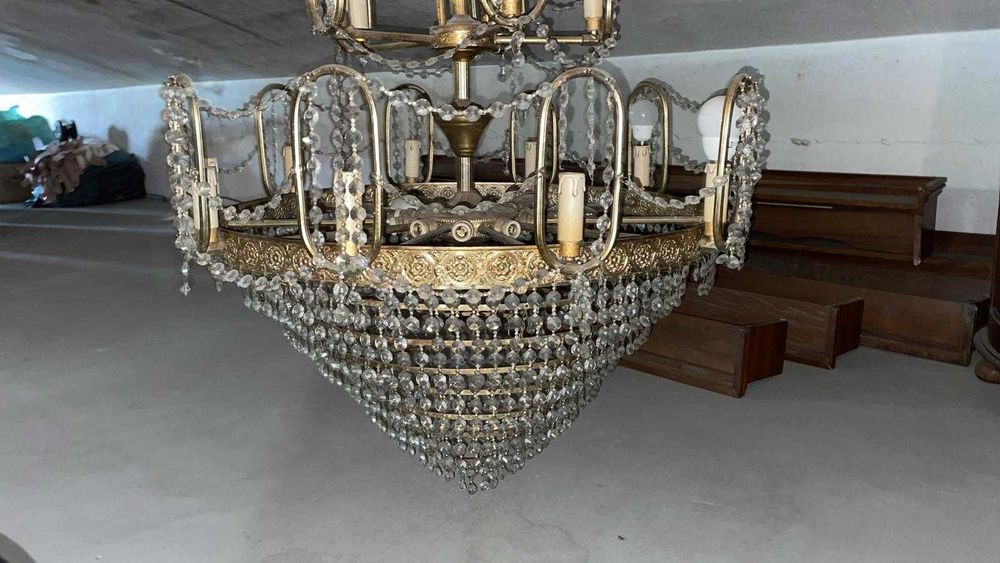 Candeeiro cristal vintage