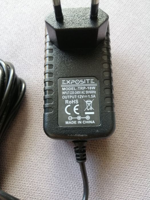 Zasilacz 12V 1.5 A - Exposite TRP-18W