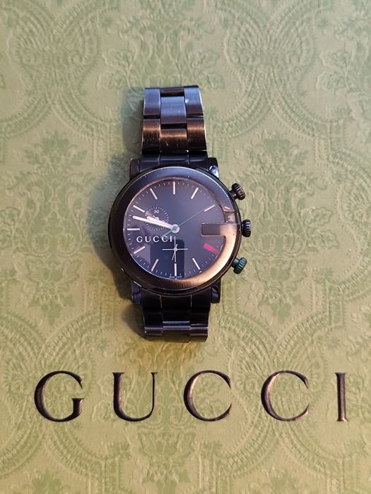 Męski zegarek Gucci G-Chrono 101M Black PVD | Szafir
