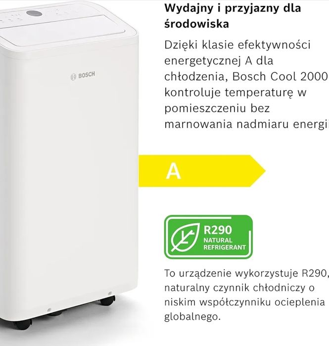 Bosch Cool 2000 Klimatyzator przenośny 3w 1  Kamper  - dom