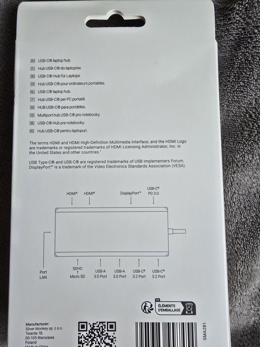 Silver Monkey Hub 11 in 1