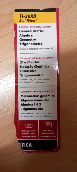 Calculadora científica Texas