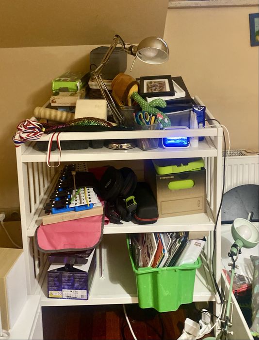 GULLIVER Stół do przewijania, biały IKEA, przewijak, szafka na zabawki