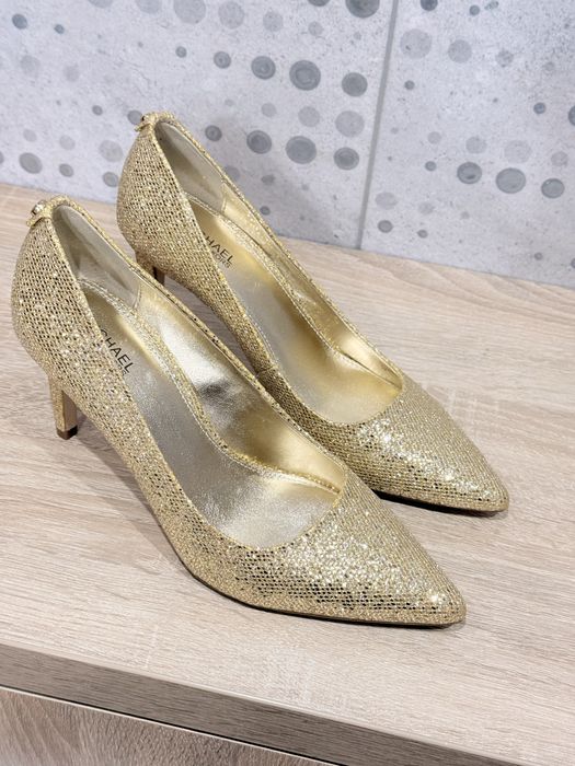 Złote szpilki Michael Kors rozmiar 37