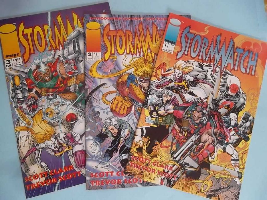 Stormwatch # 1-3 Image / WildStorm 1993 Scott Clark / Trevor Scott