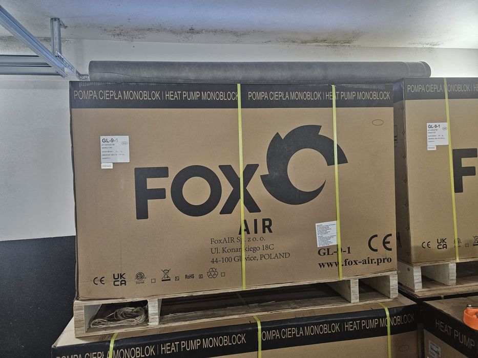Pompy ciepła monoblok, nowe, firmy FOX