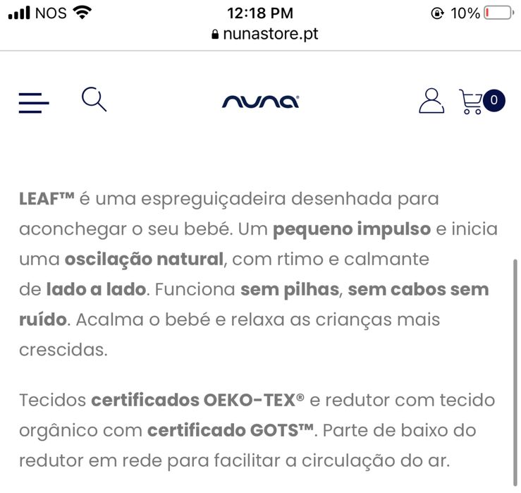 Espreguiçadeira/ baloiço bebês