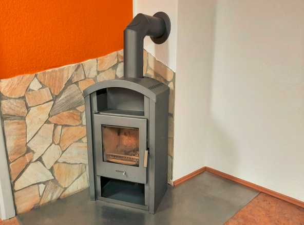 Duży ciepły Piecyk piec wolnostojący koza kominek trociak duński