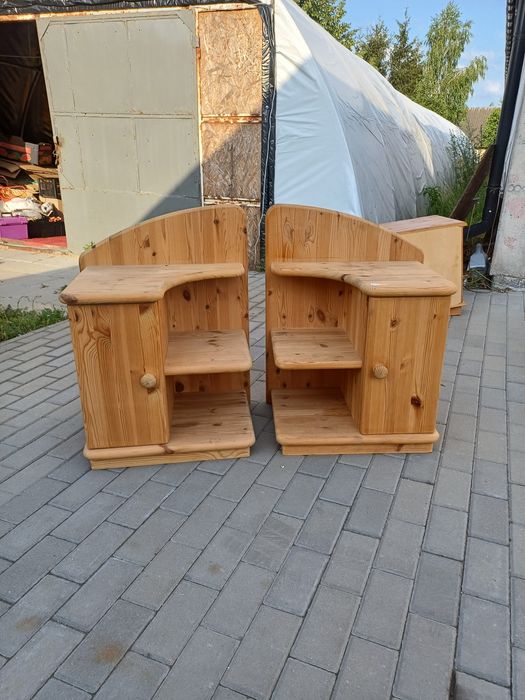 Komplet szafek nocnych sosnowych