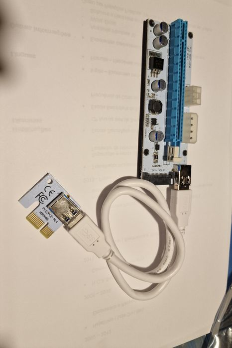 Riser PCI-E 1x to 16x - GPU - Mineração crypto