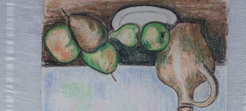 Quadros ,pintura a pastel sobre tela e sobre cartão