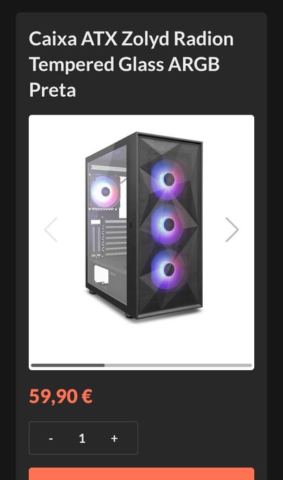 Caixa ATX Zolyd Radion ARGB