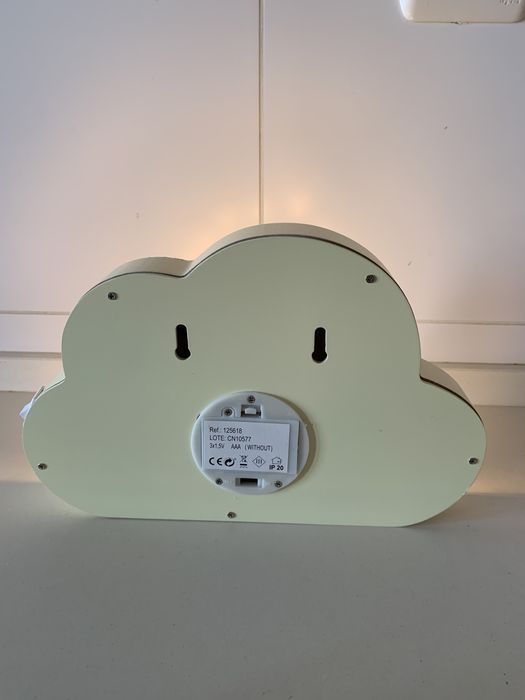 Candeeiro criança nuvem unicórnio