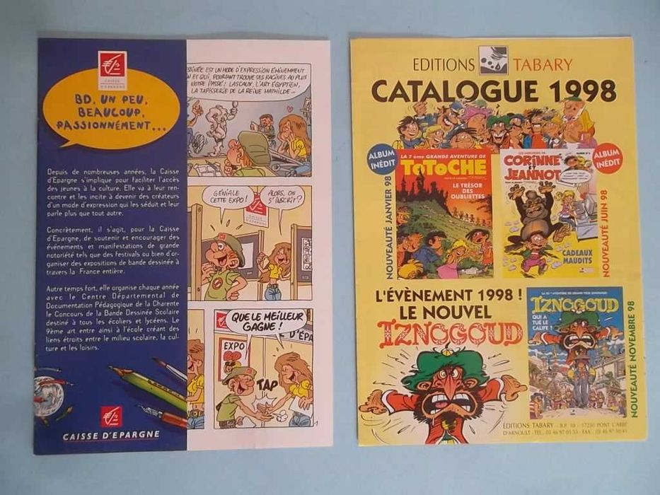 18 Catálogos e publicações diversas sobre BD língua francesa/espanhola