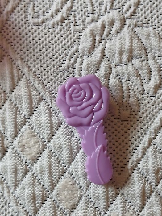 Escova de Cabelo Pequena para Boneca - Rosa Lilás