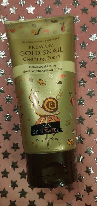 Skinpastel Gold Snail очищуюча пінка для обличчя Корея золото равлик