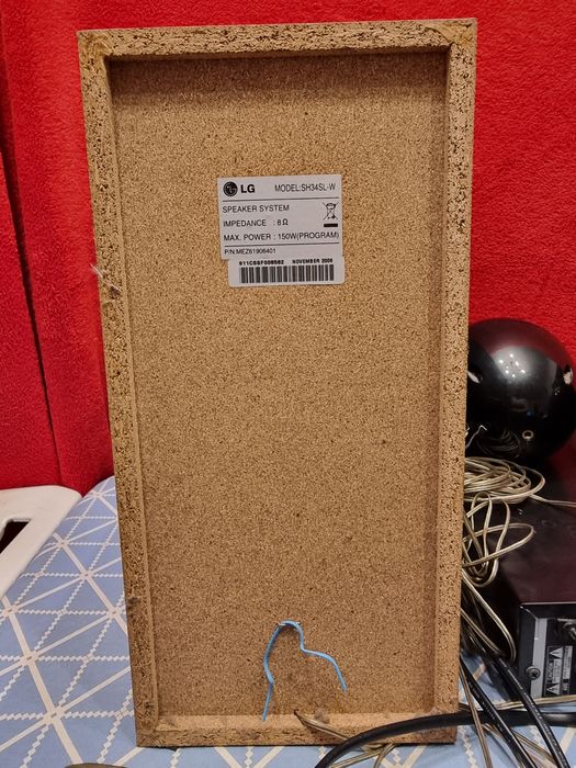 Sistema de cinema LG (DVD+colunas)