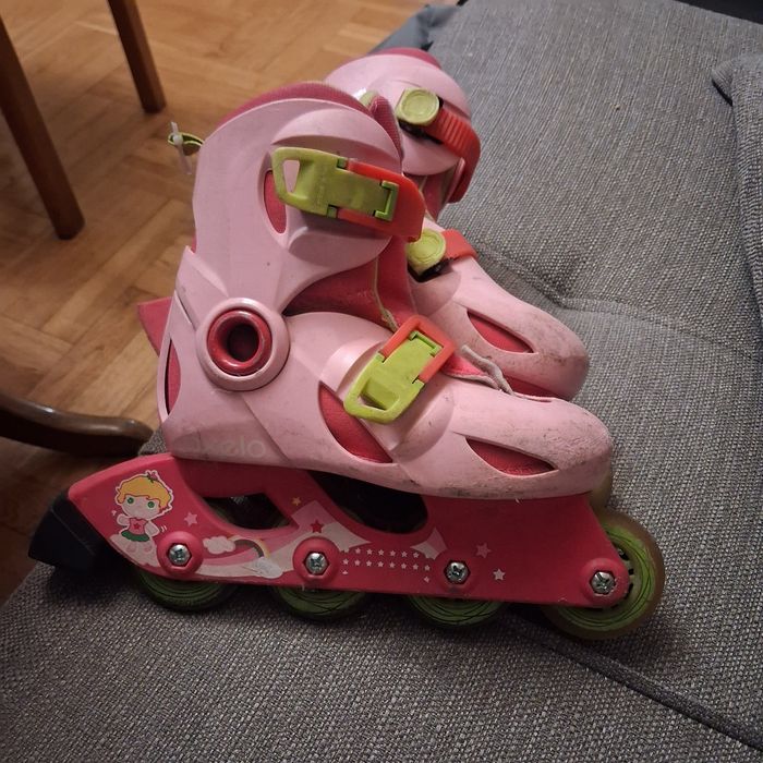 Różowe rolki firmy oxelo