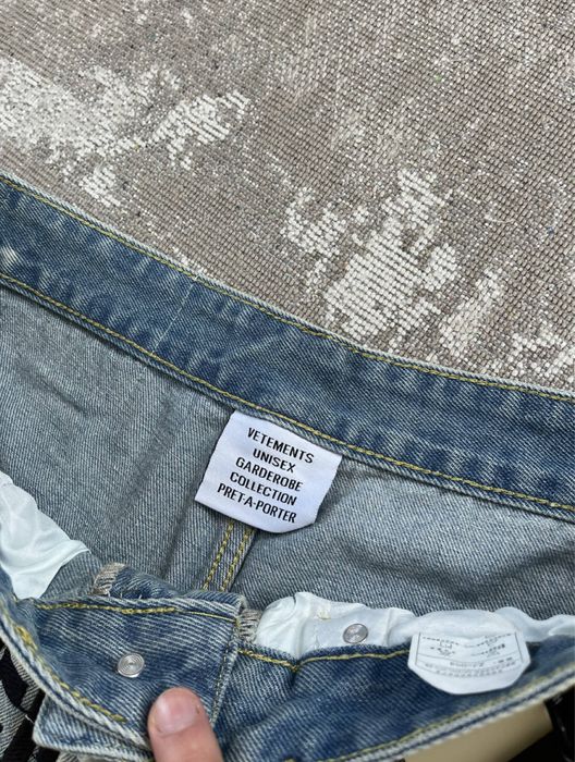 Джинси Vetements Блакитні Широкі Джинсові Штани Оверсайз Ветеменс
