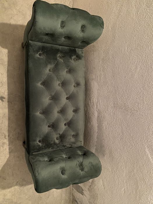 Banco de apoio veludo ottoman 47x76x50cm