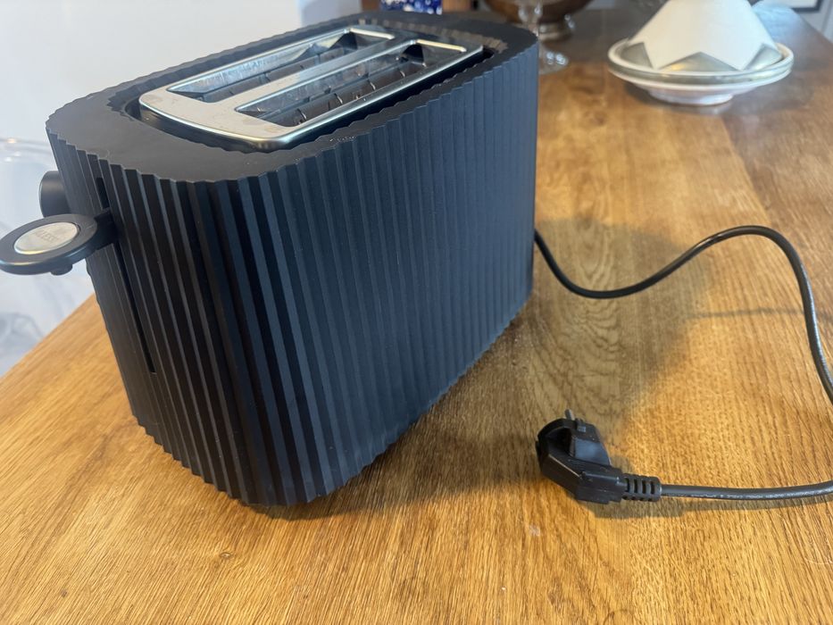 Toster Alessi Plisse Czarny Nowy