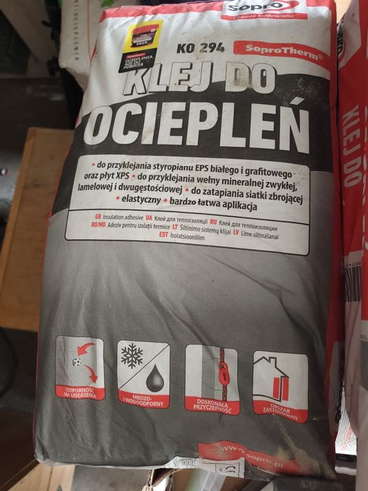 Klej do ociepleń