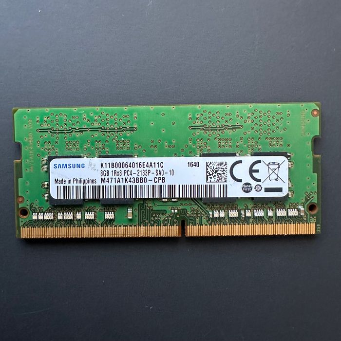 Оперативна памʼять DDR4 8GB 1Rx8 PC4-2133P