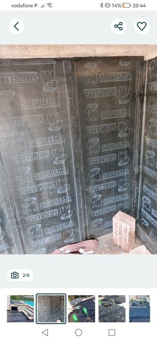 Telas asfalticas e pinturas interior