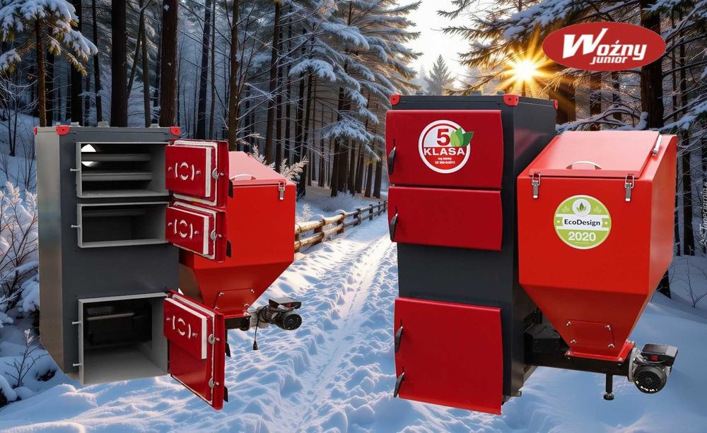 Kocioł ekogroszek kotły podajnikiem piece 5 klasy 20 kW gratis